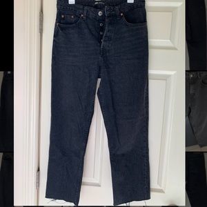 Zara High-Rise Straight Leg Jean